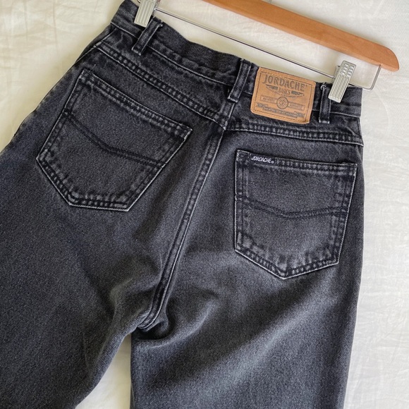 Vintage Jordache Black Denim Jeans - Picture 2 of 6